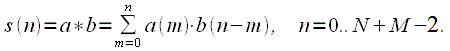 Linear and cyclic convolution