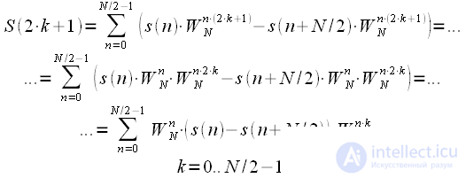   FFT base 2 with decimation frequency 