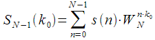 Dynamic recalculation of spectral samples at each sampling clock.  Modified algorithm