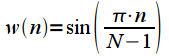   Spectral analysis on a limited time interval.  Window functions 