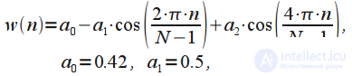   Spectral analysis on a limited time interval.  Window functions 