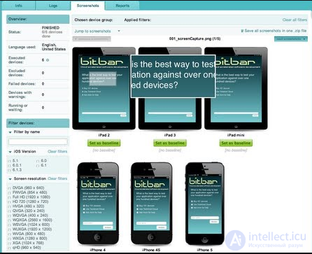 Mobile testing: features and stages. Mobile application architecture
