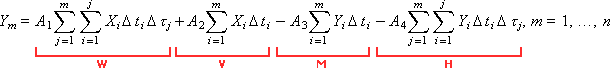   Dynamic regression models defined as a transfer function 