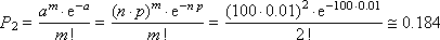   Poisson distribution 