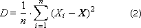   Fixation and processing of statistical results 