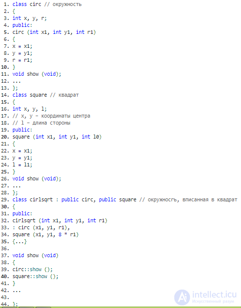 2.7.  Multiple inheritance