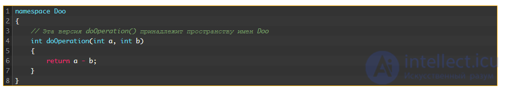 7. Namespaces and Run-Time Type Identification