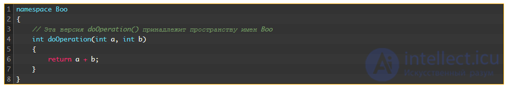 7. Namespaces and Run-Time Type Identification