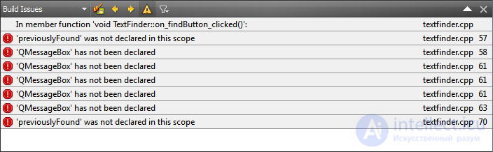   Qt Creator IDE User Interface 