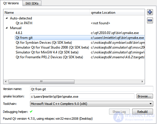   Project management.  Qmake project setup 