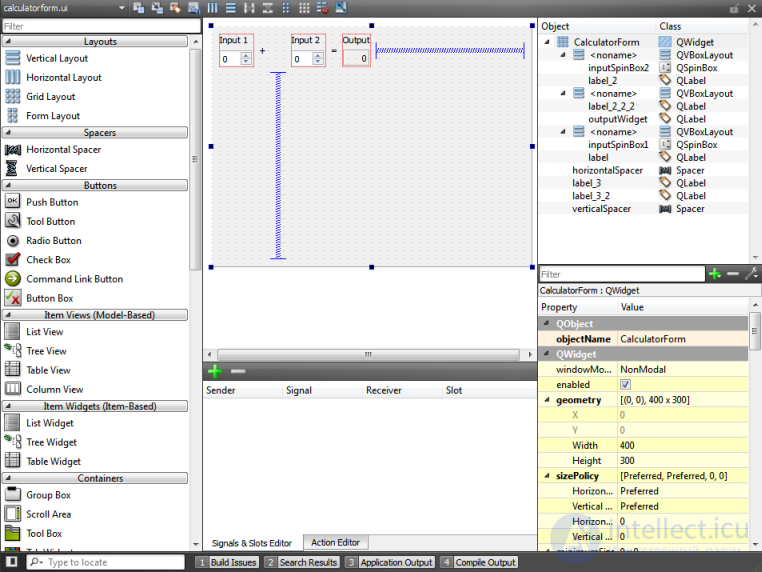   Development of the interface of the application on Qt Optimization of applications for mobile devices 