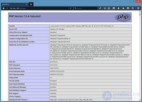 Installation in Ubunutu 16 and LAMP (Apache 2.4, PHP 7.0 (mod or FastCGI) and Mysql 5.7.) + SSH + FTP (proftpd) + Mailserver Postfix