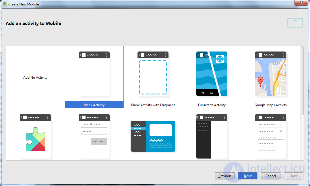   3. Create AVD.  The first application.  The structure of the Android project. 