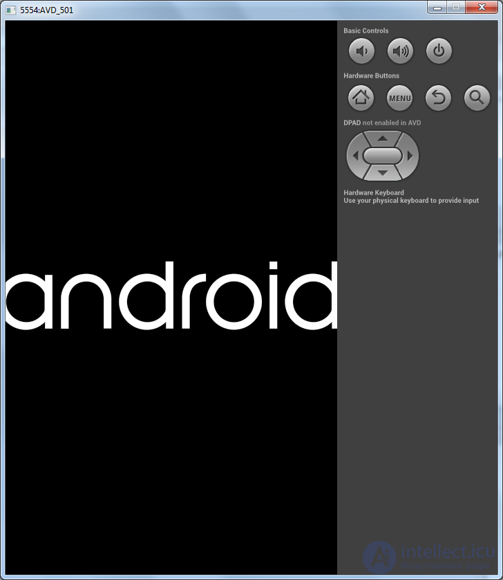   3. Create AVD.  The first application.  The structure of the Android project. 