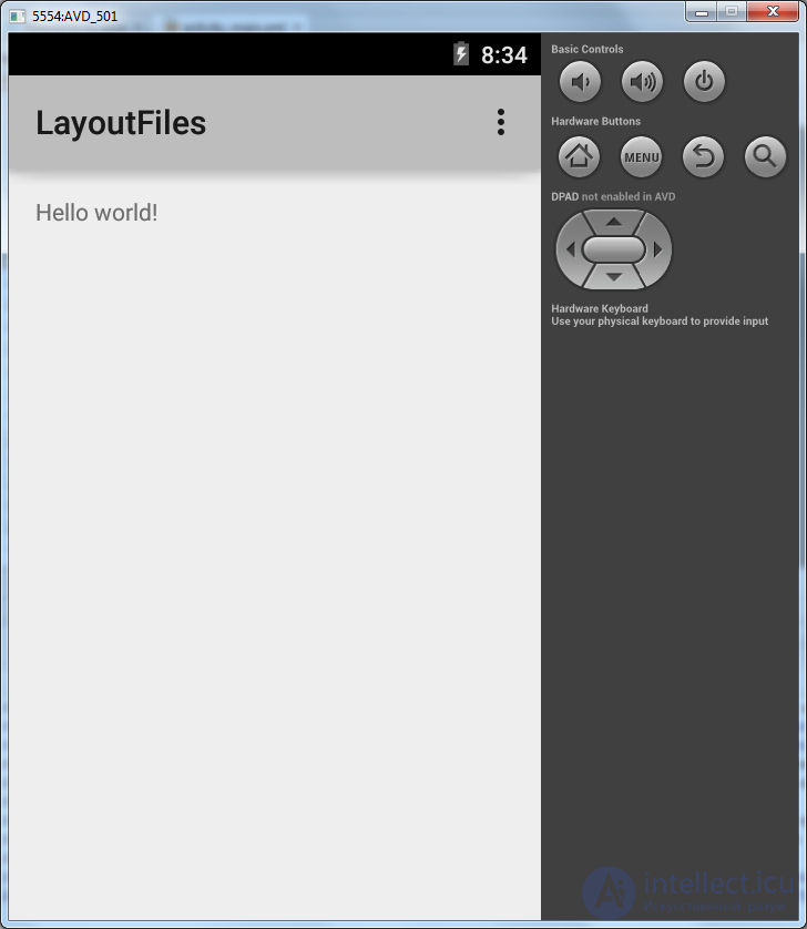   5. Layout file in Activity.  XML representation.  Change screen orientation. 