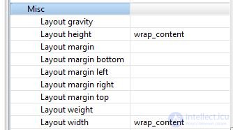   7. Layout options for View-elements. 