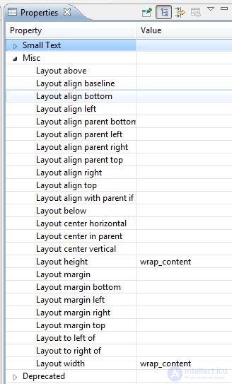   16. Software screen creation.  LayoutParams 