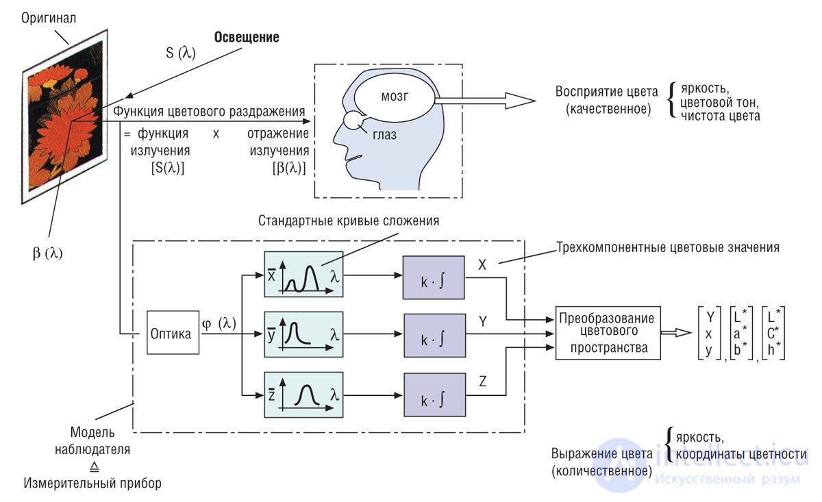 13. The process of obtaining visual information by a person and a computer vision system.  Features registration of visual information in the image processing system.