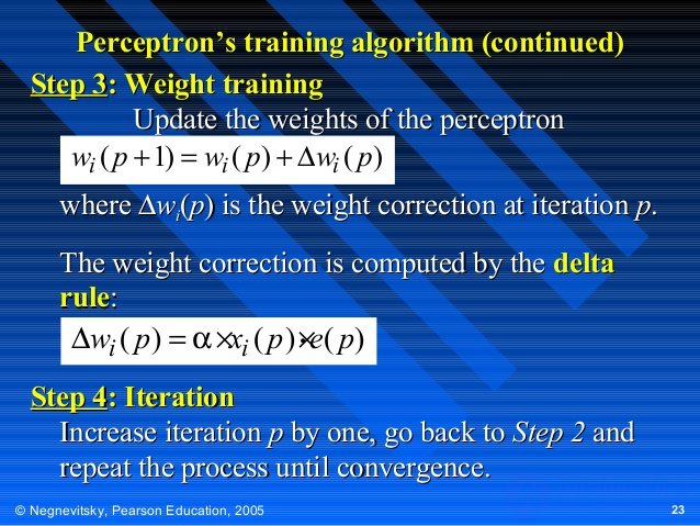   Calculations on artificial neural networks 