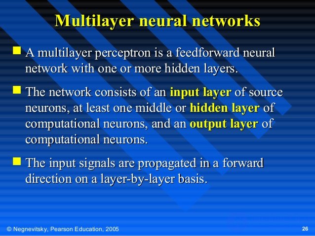   Calculations on artificial neural networks 