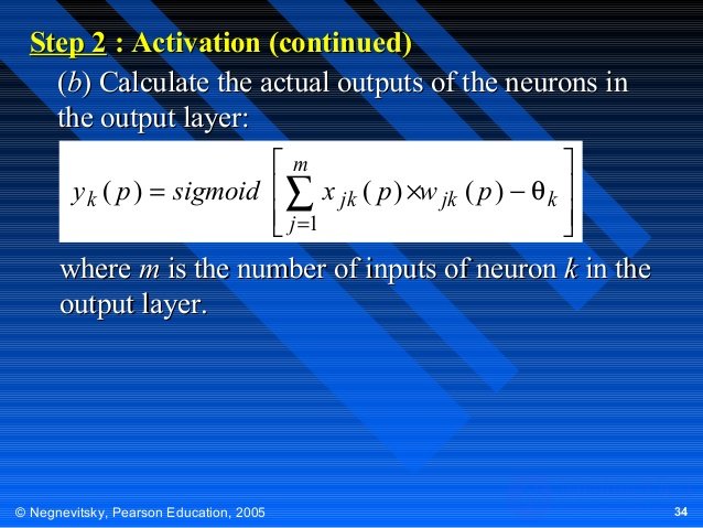   Calculations on artificial neural networks 