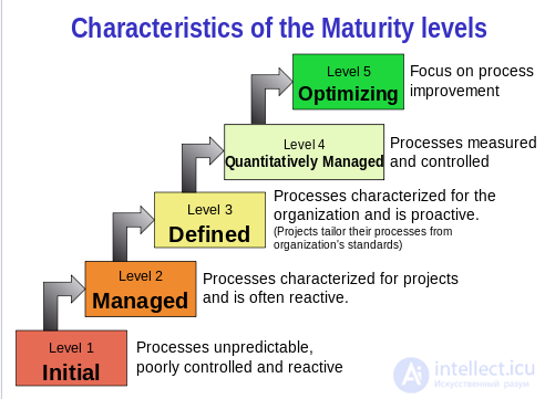 Using standards and processes in testing, CMMI