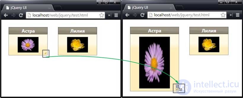   Scaling Elements - Resizable Interaction 