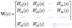   Structural matrix schemes and transfer matrices 