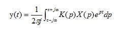   Transfer function of a linear stationary system 