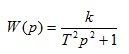   Transfer function of a linear stationary system 