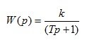   Transfer function of a linear stationary system 