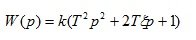   Transfer function of a linear stationary system 