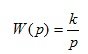   Transfer function of a linear stationary system 