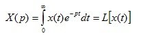   Transfer function of a linear stationary system 