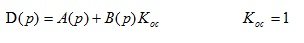   Preparation of equations of automatic control system (ACS) 