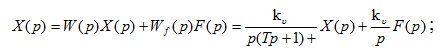   Preparation of equations of automatic control system (ACS) 