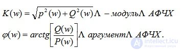   Amplitude-phase, frequency, logarithmic frequency characteristics.  problem solving examples 