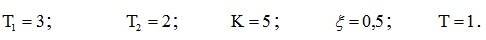   Amplitude-phase, frequency, logarithmic frequency characteristics.  problem solving examples 