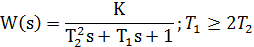   Example Definition of parameters of dynamic characteristics of linear links of automatic control systems 