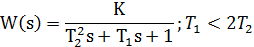   Example Definition of parameters of dynamic characteristics of linear links of automatic control systems 