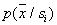   Parametric estimation of distributions 