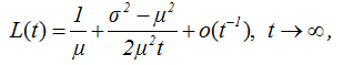 2.5. Asymptotic Behavior of the Renewal Function (the Elementary Renewal Theorem)