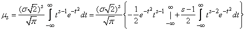   6.2.  Moments of normal distribution 