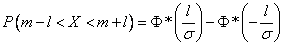   6.3.  The probability of hitting a random variable in a given area.  Normal distribution function 