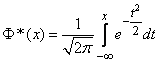   6.3.  The probability of hitting a random variable in a given area.  Normal distribution function 