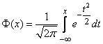   6.3.  The probability of hitting a random variable in a given area.  Normal distribution function 