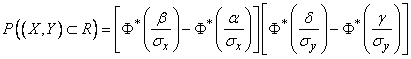   9.3.  The probability of hitting a rectangle with sides parallel to the main axes of dispersion 