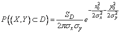   9.5.  Probability of hitting an area of ​​arbitrary shape 