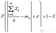   13.3.  The law of large numbers (Chebyshev theorem) 