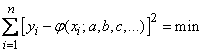   14.8.  Smoothing of experimental dependencies by the least squares method 